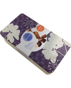 Night Blue Metal Tin Milk and Dark Chocolate Orange 420g