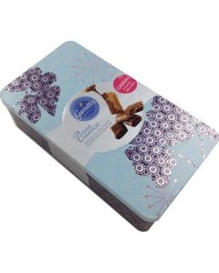 Sky Blue Metal Tin Milk and Dark Chocolate 420g